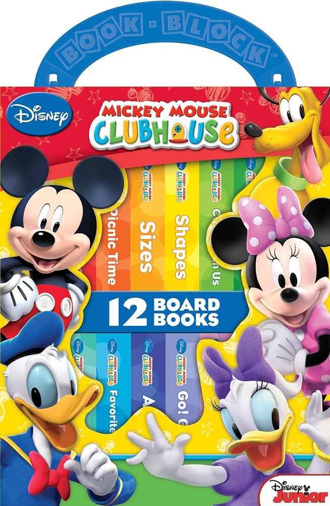 Disney Junior Mickey Mouse Clubhouse - My First Library Board Book Block 12-Book Set - PI Kids | Amazon (US)