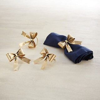 Set of 4 Bow Napkin Rings - Ballard Designs | Ballard Designs, Inc.