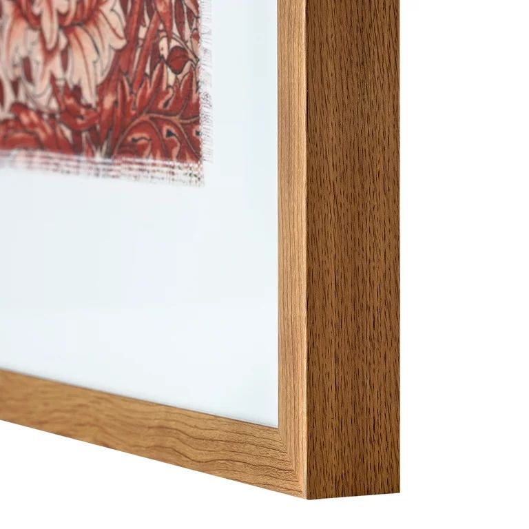 Crystal Art Gallery Linen William Morris Traditional Framed Wall Art Print, Reds | Walmart (US)