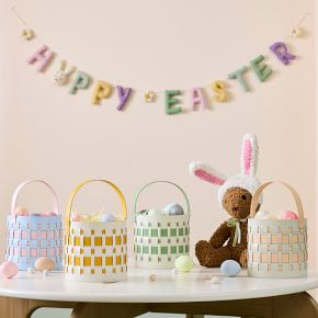 Easter Recycled Vegan Leather Basket | West Elm (US)