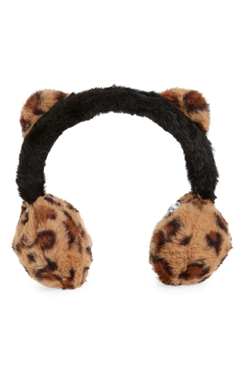 Kids' Animal Spot Faux Fur Earmuffs | Nordstrom