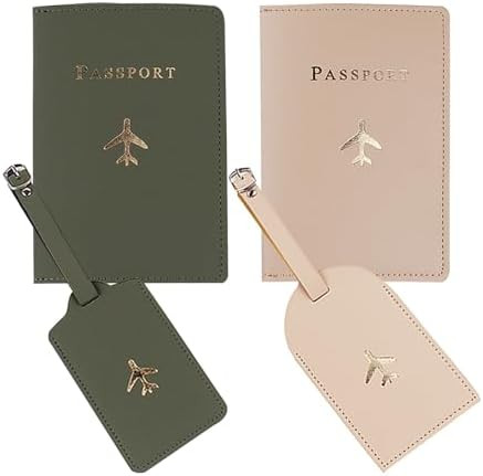 Passport Wallets Travel Holder Set,his and her passport holder and luggage tags,Slim Waterproof P... | Amazon (US)