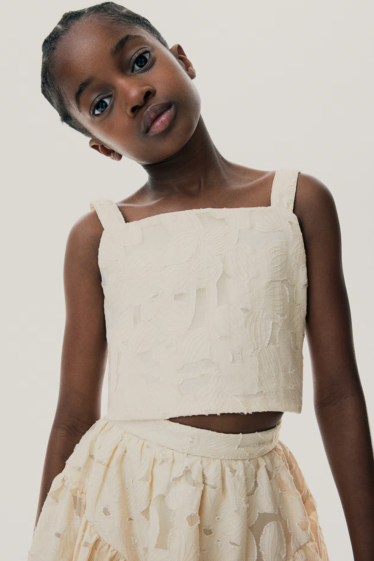 Jacquard-Weave Crop Top | H&M (US + CA)