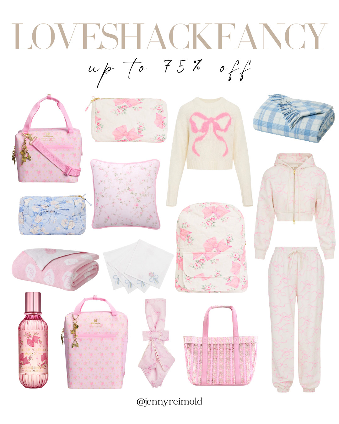 LoveShackFancy is having an amazing Black Friday sale right now - up to 75% off all sale styles with an additional 25% off at checkout! Such cute gift ideas for girls and teens including Stanley coolers, blankets, cosmetic pouches, lounge sets and more. 

 #LTKCyberWeek #LTKGiftGuide #LTKSaleAlert