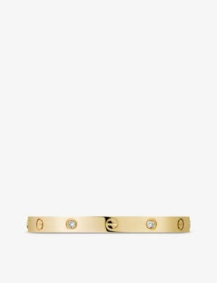 Love 18ct yellow-gold and diamonds bracelet | Selfridges