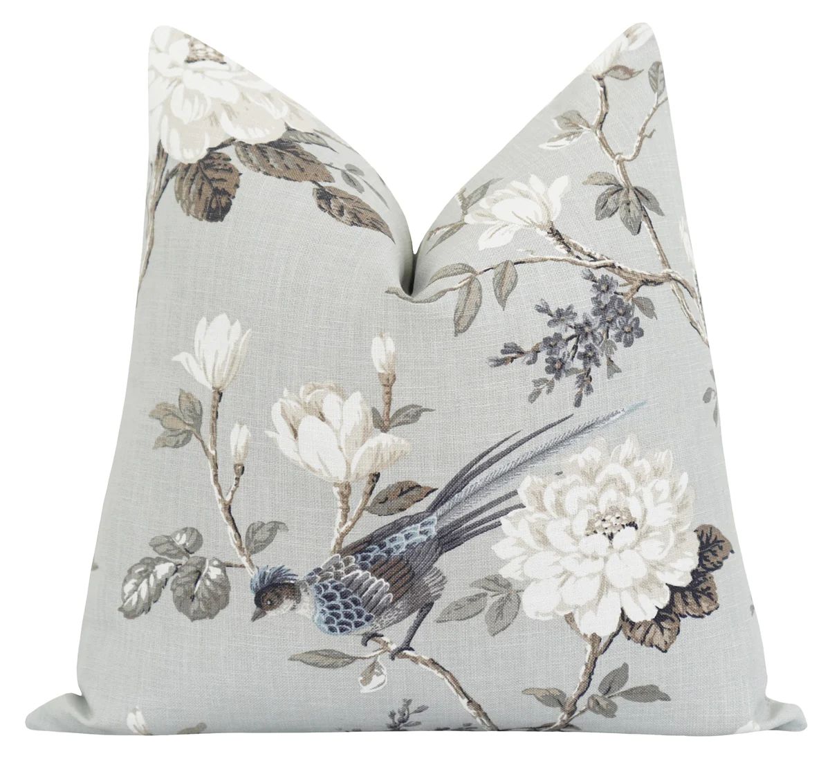 Windham Dove Floral & Bird Pillow | Land of Pillows