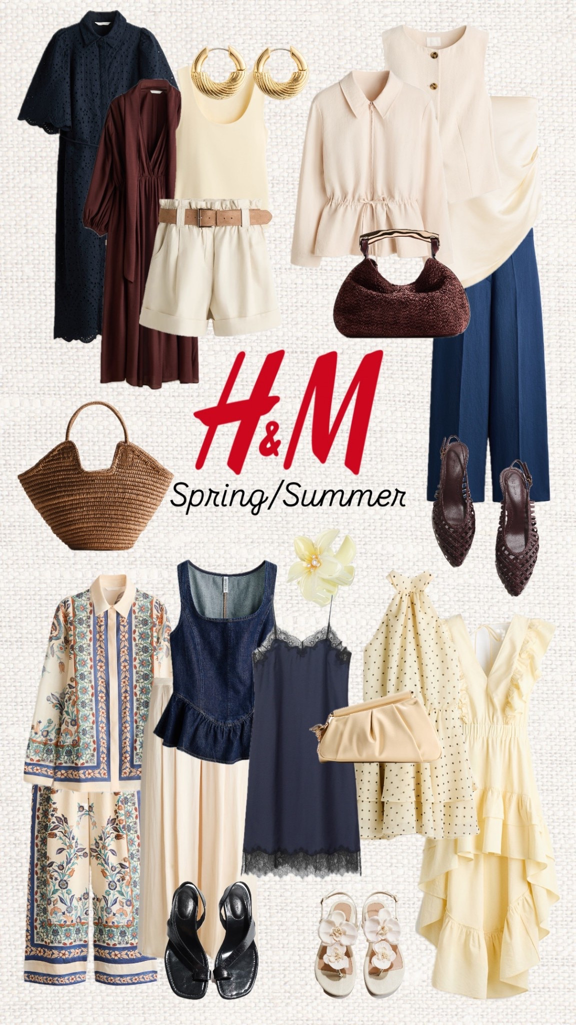Spring / Summer new arrivals at H&M and everything is giving soft neutrals, butter yellow, navy and chocolate tones 🤍🌼

Like this post to save it to your favourite folder and come back later to shop.

hm new arrivals, spring summer outfits, butter yellow dress, linen shorts outfit, neutral outfit ideas, navy dress, chocolate brown shoes, woven bag outfit, peplum top outfit, denim top outfit, summer sandals, gold hoop earrings, summer capsule wardrobe, feminine outfit ideas, elegant casual style, europe summer outfits, lightweight summer clothes, hm summer collection, soft neutral outfits, chic everyday outfits 🤍🌼👜✨

#LTKTravel #LTKWorkwear #LTKSeasonal