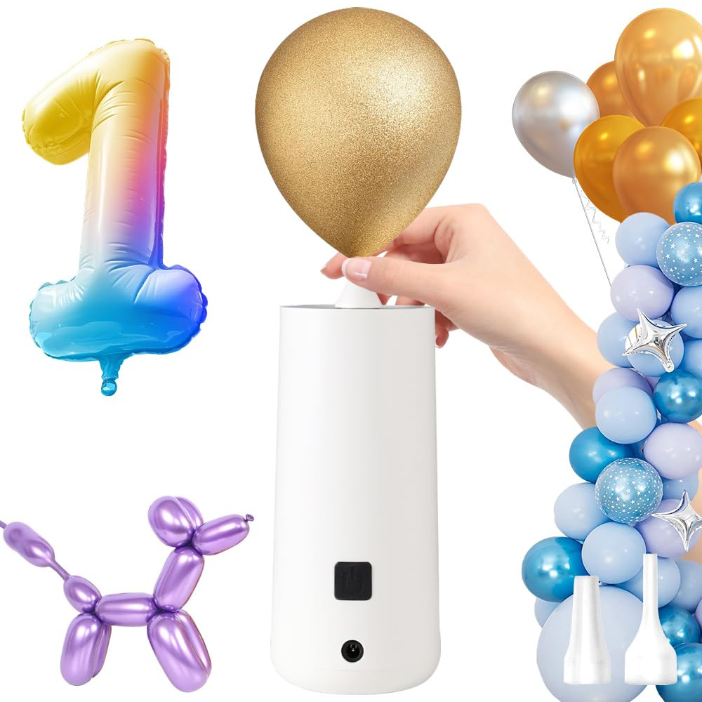 3T6B Balloon Pump Electric Air Pump for Balloons Portable Balloon Inflators Blower Machine for Bi... | Amazon (US)