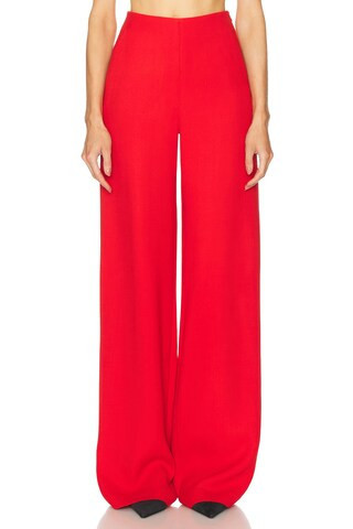 SEV Wide Leg Pant in Red - Red. Size 40 (also in 34, 36, 38). | FWRD 