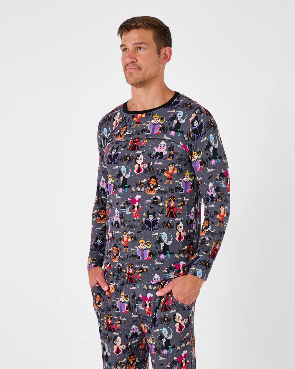 Disney Villains Men's Long Sleeve Pajama Top | Little Sleepies