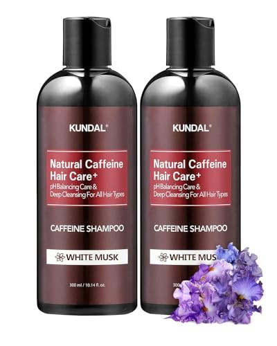KUNDAL White Musk ANTI-HAIR LOSS Caffeine Scalp Care Deep Cleansing Shampoo x2 bottles 300ml | Amazon (US)