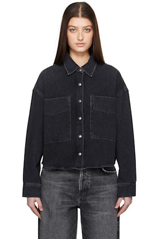 AGOLDE - Black Myah Denim Shirt | SSENSE