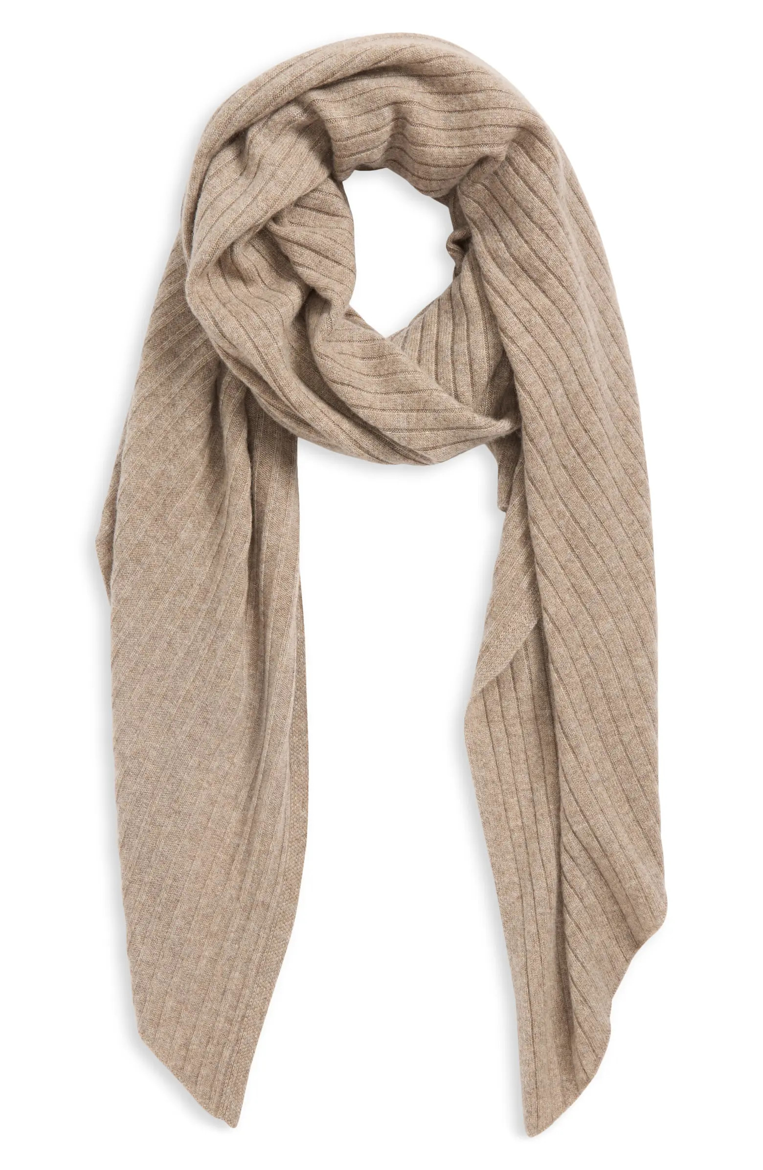 Nordstrom Rib Cashmere Travel Wrap | Nordstrom | Nordstrom