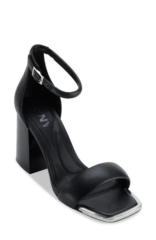 DKNY Scarla Ankle Strap Sandal in Black at Nordstrom, Size 5.5 | Nordstrom