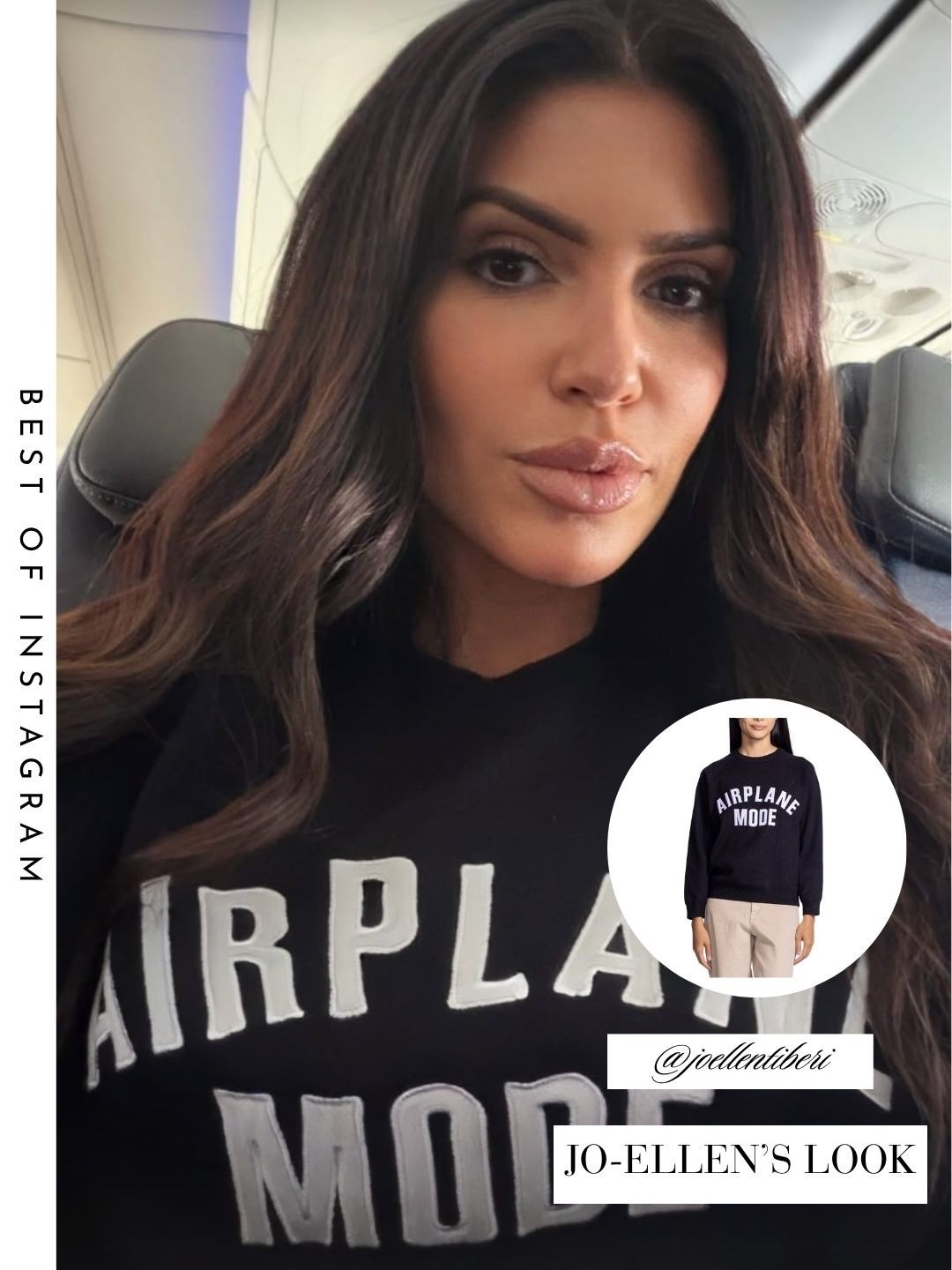 Joe-Ellen Tiberi’s Airplane Mode Sweatshirt 📸 = @joellentiberi