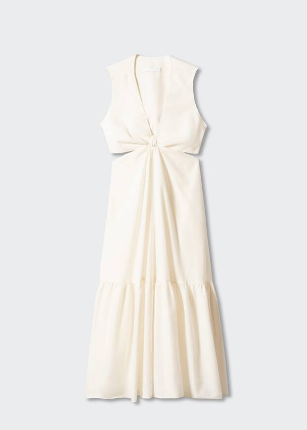 Knot dress with openings -  Women | Mango USA | MANGO (US)