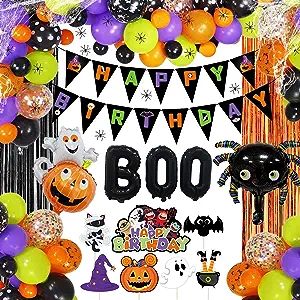 Halloween Birthday Party Decorations Halloween Themed Birthday Party Decorations with Halloween B... | Amazon (US)