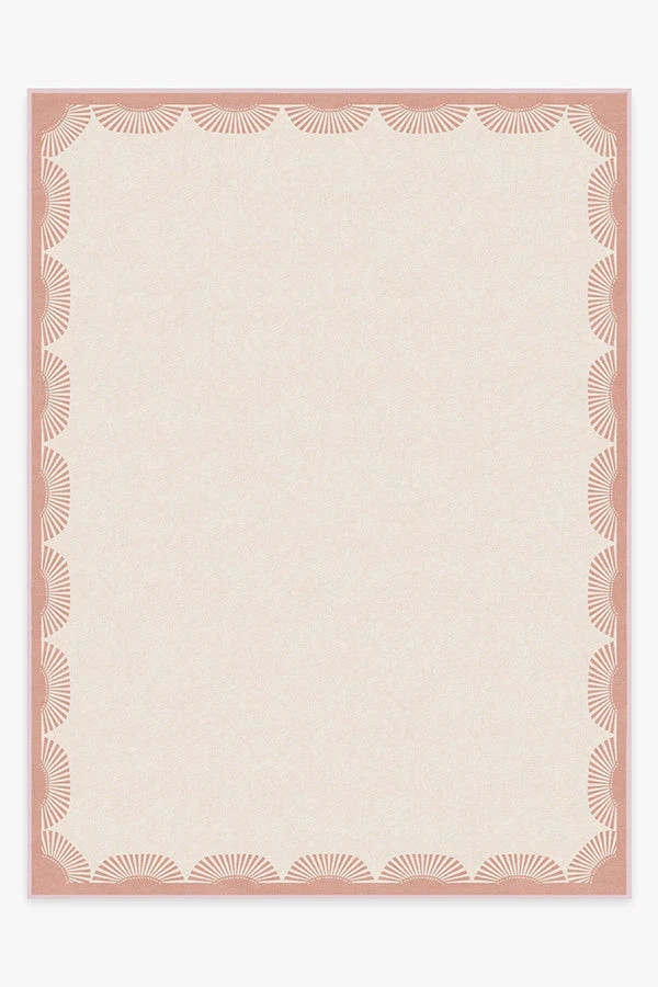 Gray Malin Fringe Pink & Ivory Tufted Rug | Ruggable