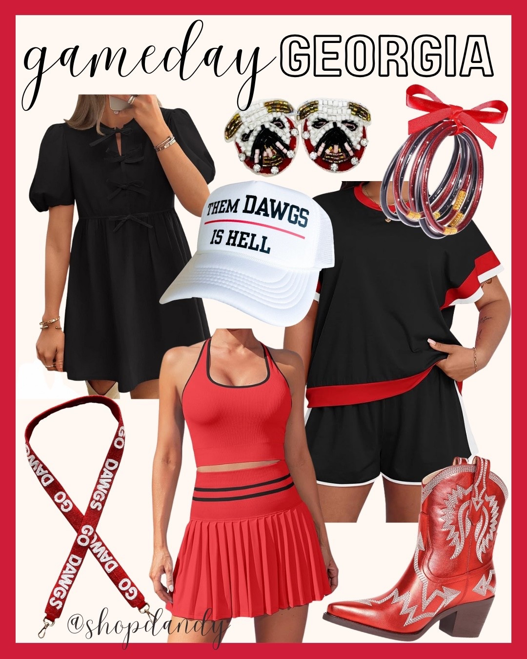 Red and black gameday outfit! Go Dawgs! All from Etsy and Amazon. 

Shop dandy, bulldogs, Georgia bulldogs outfit, gameday outfit

#LTKFindsUnder50 #LTKFindsUnder100 #LTKStyleTip