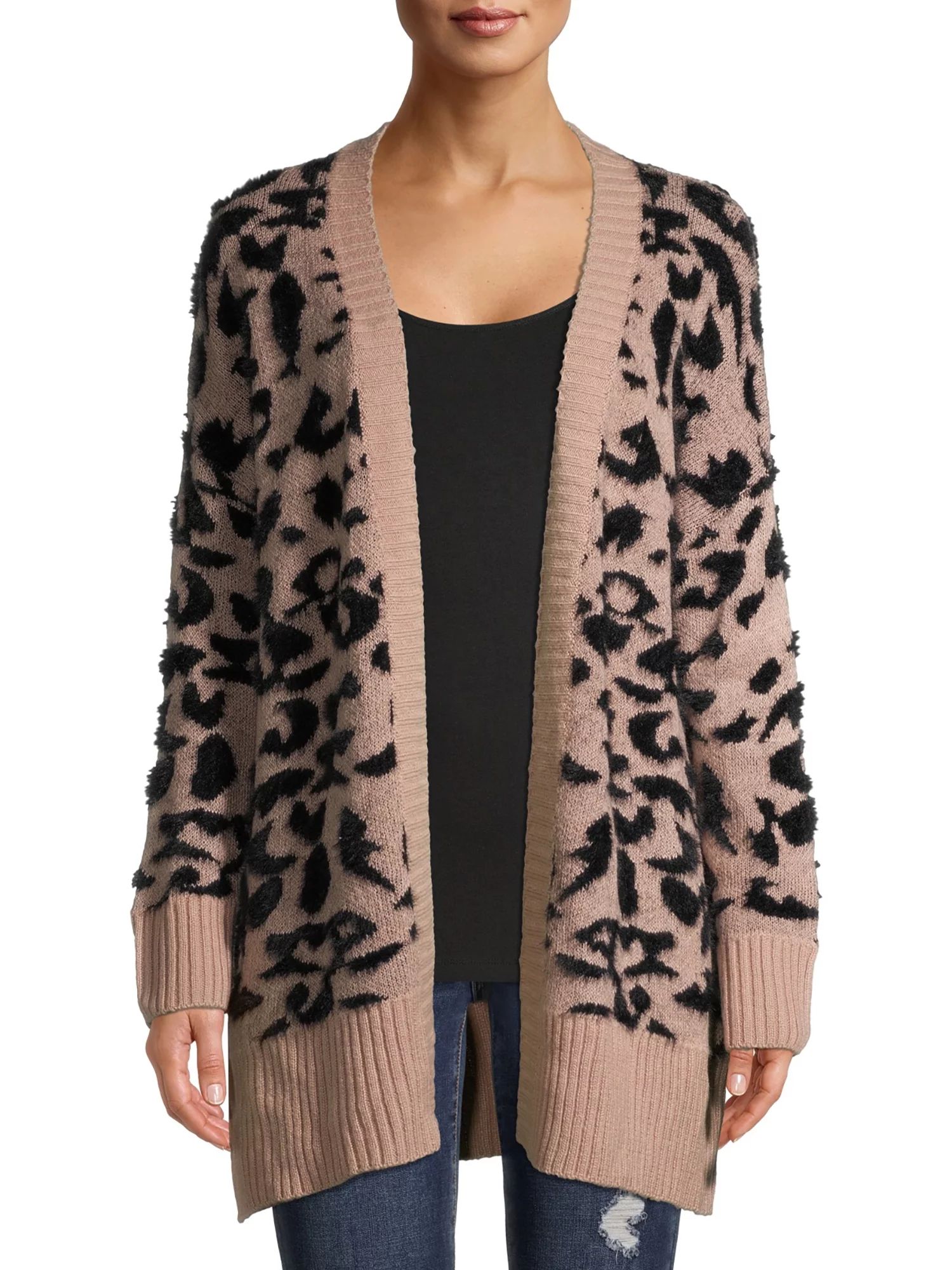 Dreamers by Debut Women's Open Front Cardigan Sweater, Midweight, Sizes XS-XL | Walmart (US)