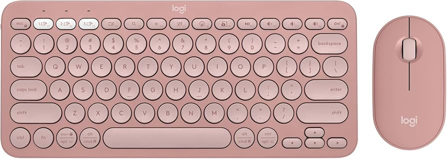 Logitech Pebble 2 Combo, Wireless Keyboard and Mouse, Quiet and Portable, Customizable, Logi Bolt... | Amazon (US)
