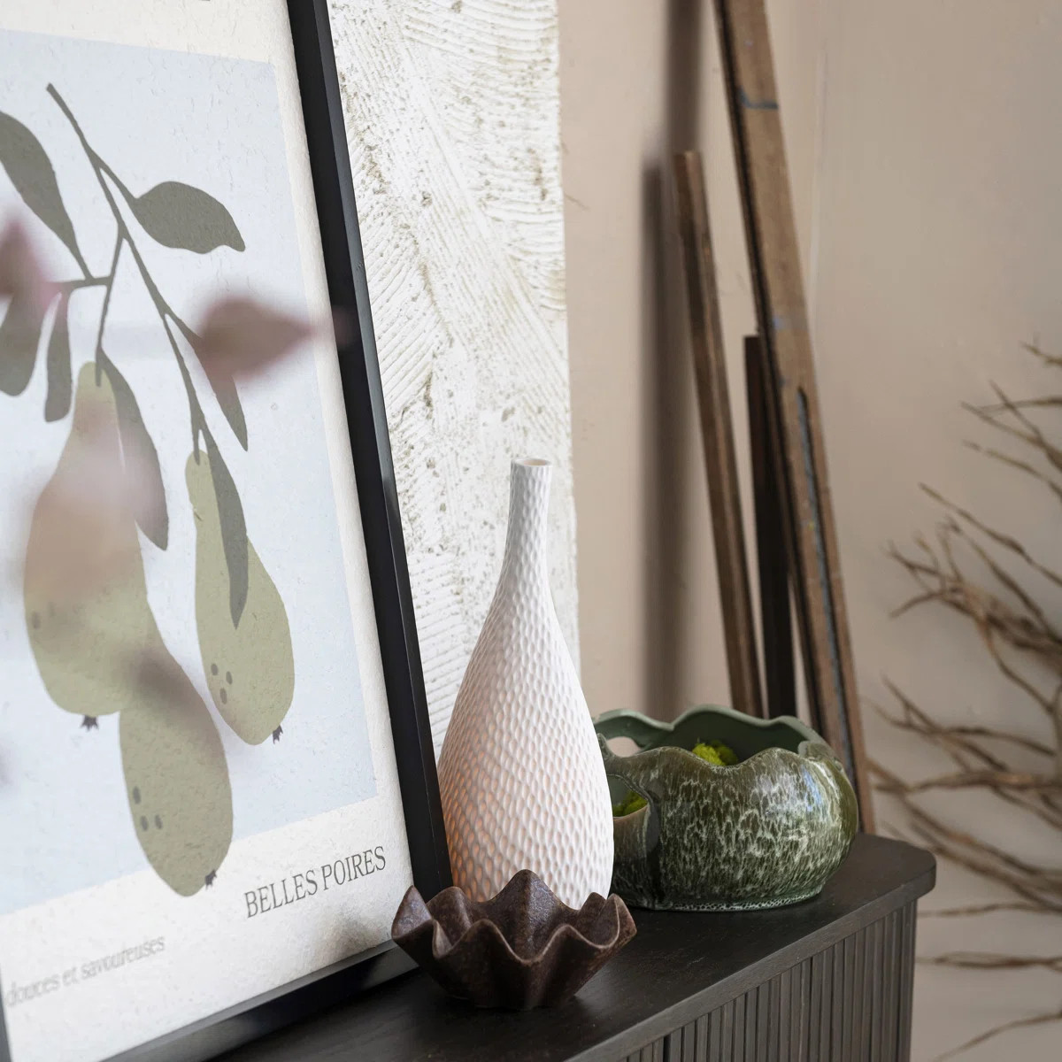 Round Stoneware Ruffled Bowl with Reactive Glaze | Wayfair North America