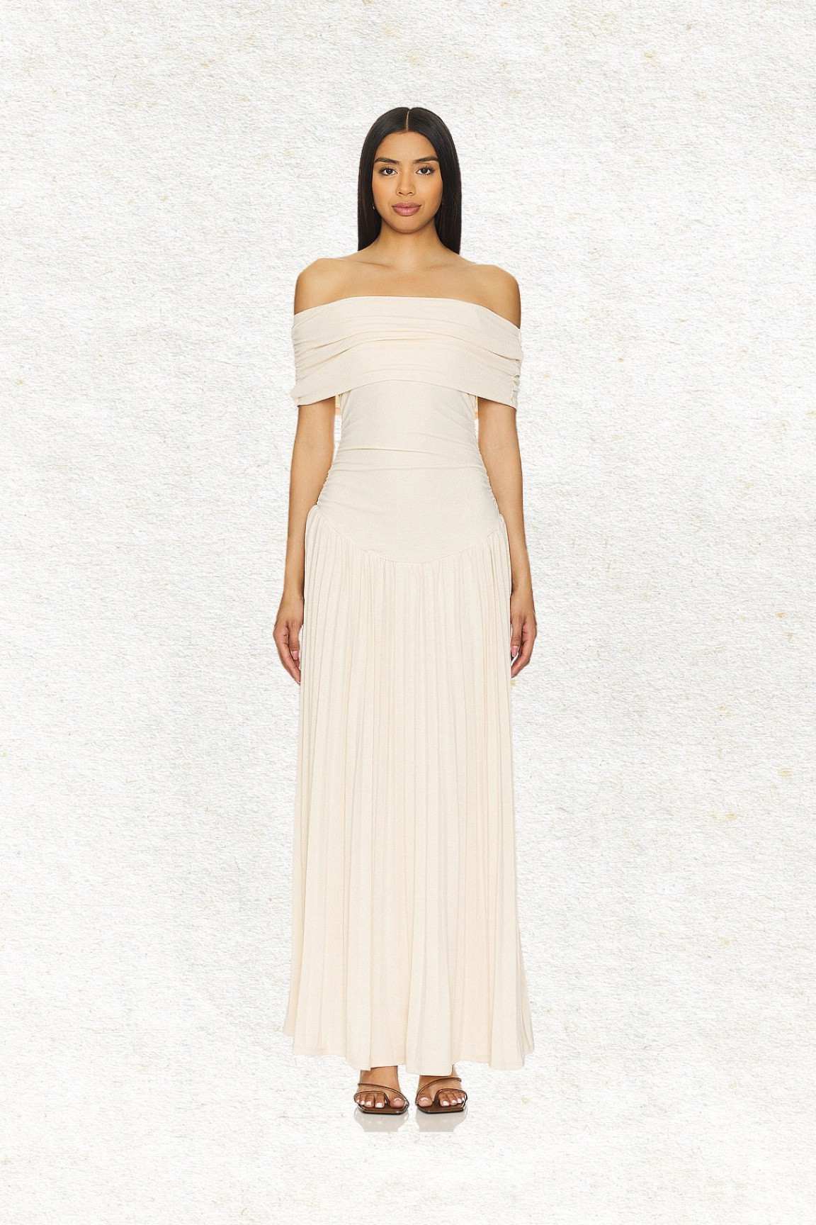 This beautiful draped off the shoulder dress is perfect for holiday parties. Love the cream neutral style.
Maxi dress 
Off the shoulder dress 
Revolve dress 
New arrival 

#LTKStyleTip #LTKParties #LTKHoliday