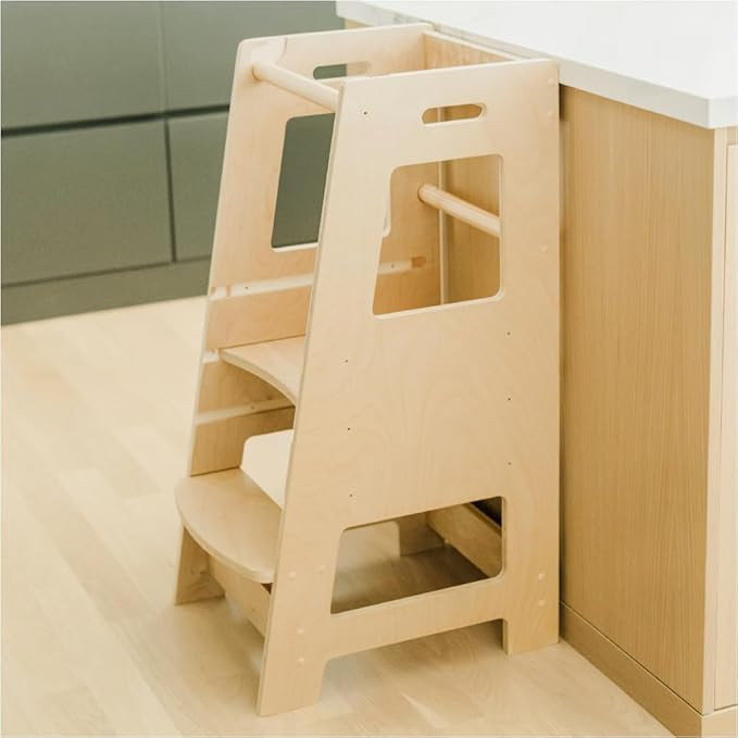 KidzWerks Child Standing Tower Kids Kitchen Step Stool Toddler Wood Stepping Stool - Children's M... | Amazon (US)