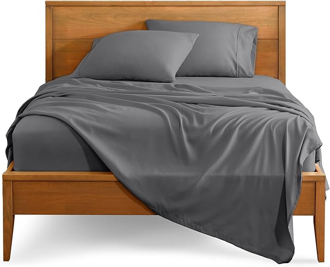 Bare Home Queen Sheet Set - Luxury 1800 Ultra-Soft Microfiber Bed Sheets - Double Brushed - Deep ... | Amazon (US)