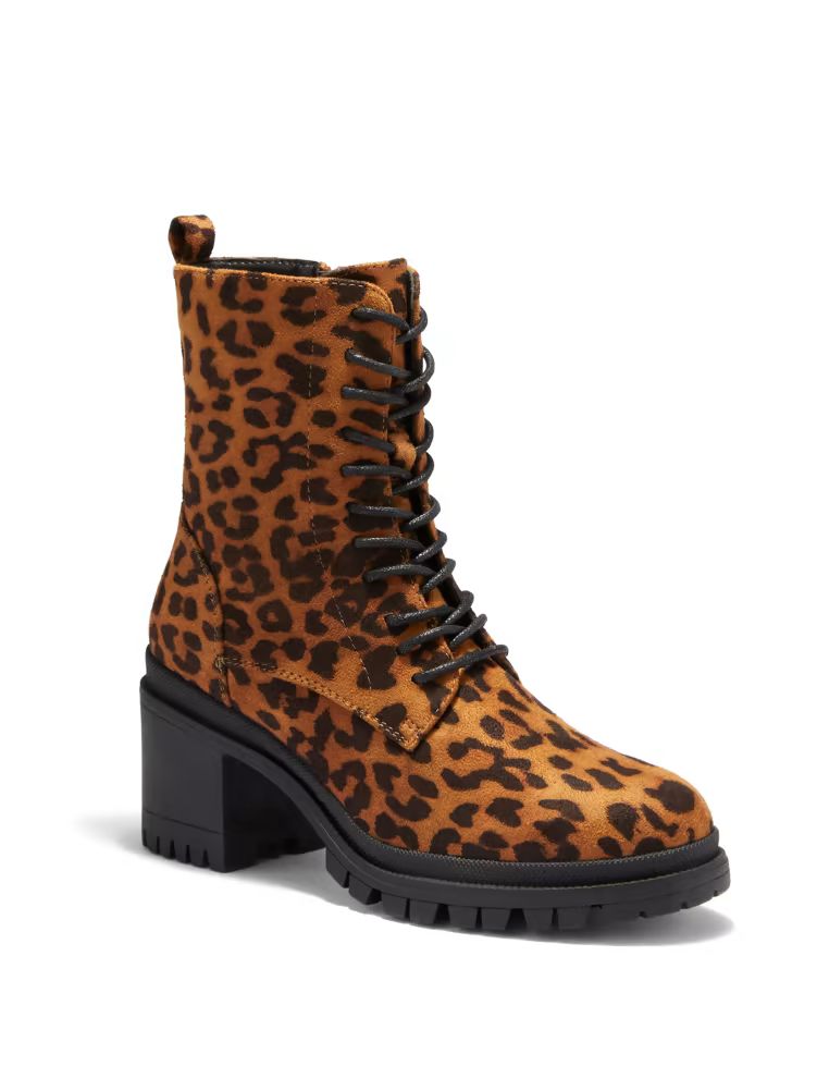 Harlow Combat Boot - Leopard-Print - New York & Company | New York & Company