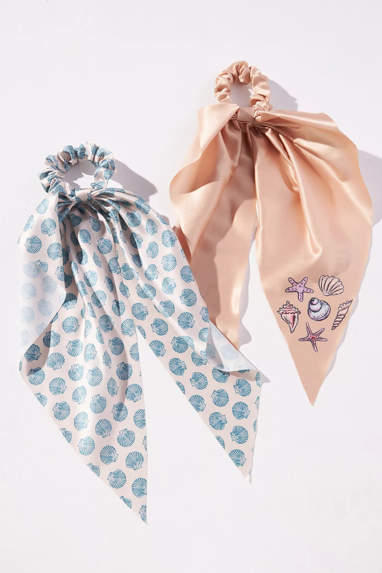 Frasier Sterling West Coast Hair Scarf Scrunchies, Set of 2 | Anthropologie (US)