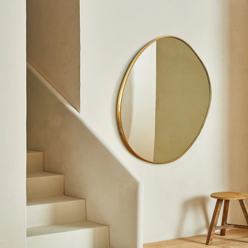 Krysia Oval Metal Wall Mirror | Wayfair North America