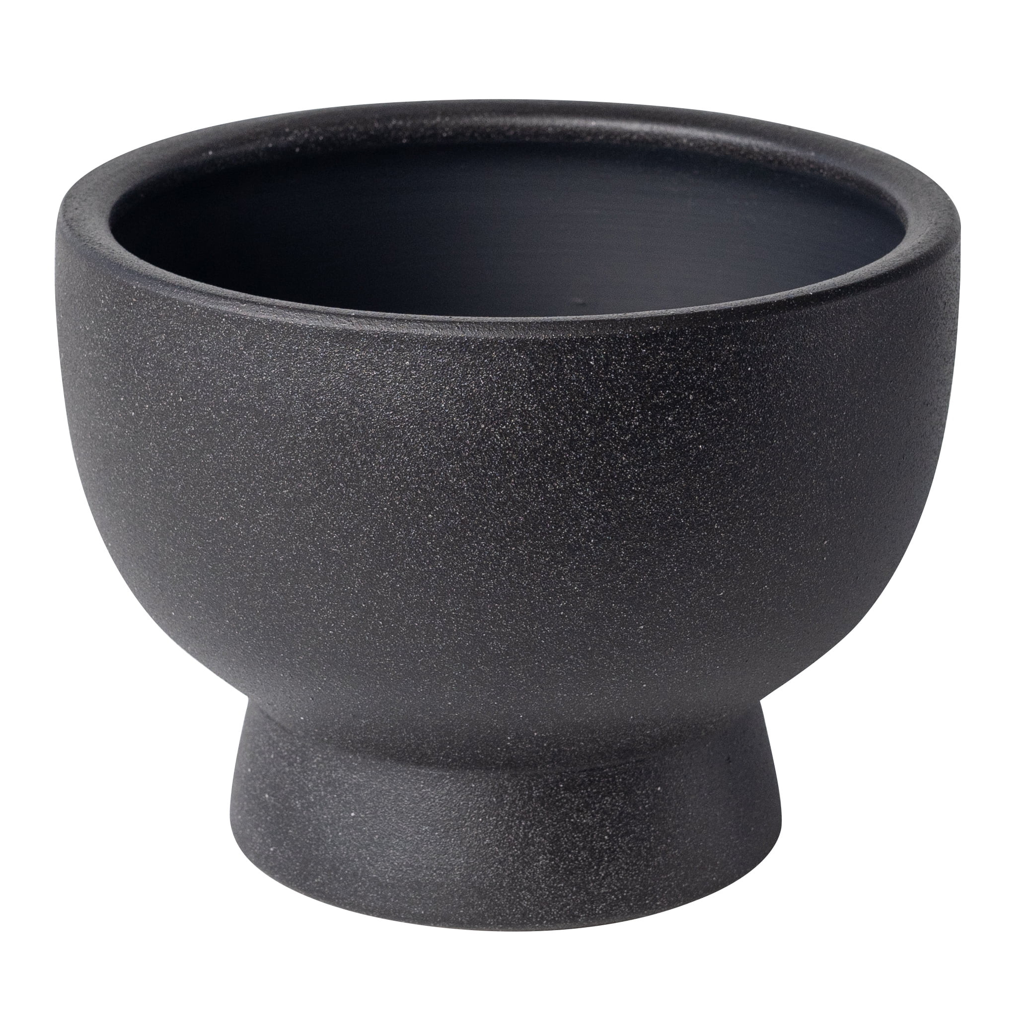 Better Homes & Gardens Pottery 8" Chad Ceramic Planter, Black | Walmart (US)