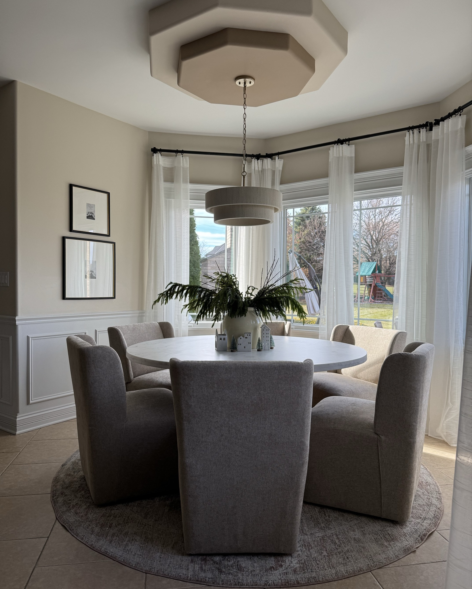 Obsessed with my new table and chairs! 

@amazon #amazonhome #amazonfinds #founditonamazon #diningtable #diningchairs #amazon #chairs #diningchairs #holidaydecor 

#LTKSeasonal #LTKHome #LTKHoliday