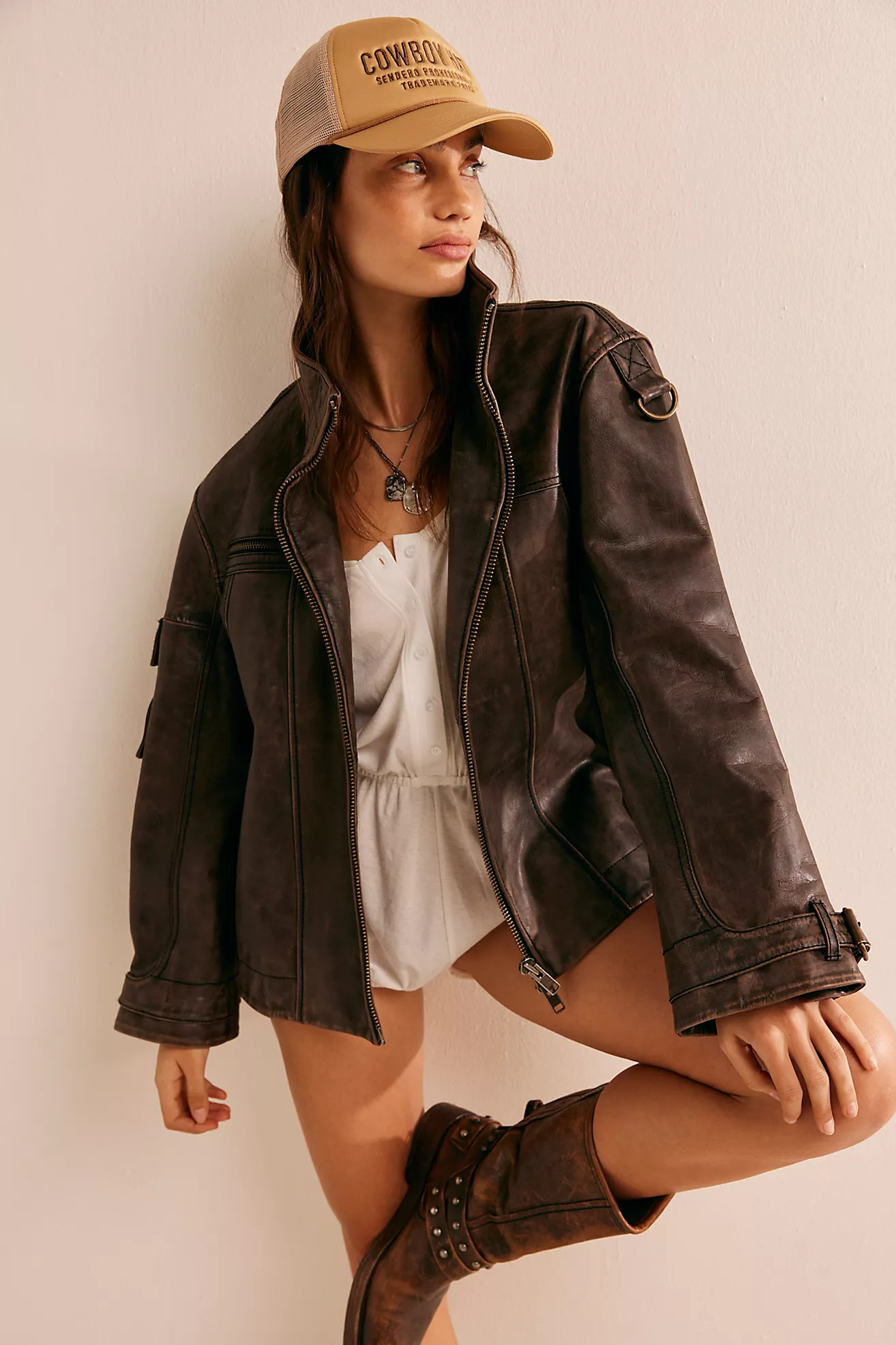 We The Free Skyline Leather Jacket | Free People (Global - UK&FR Excluded)