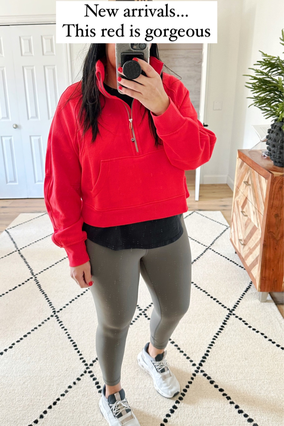 T-shirt size 10, pullover size M/L, leggings size 10 23” inseam. Shoes fit TTS. 

#LTKcurves #LTKshoecrush #LTKfit