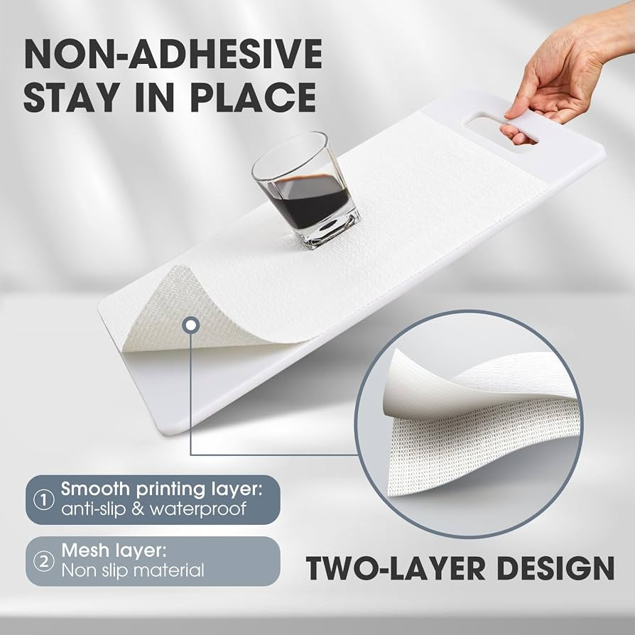 Drawer and Shelf Liner for Kitchen Cabinets, White, 18IN X 10FT | Amazon (US)