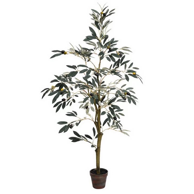 Vickerman TB180548 4' Potted Olive Tree 408 Lvs | Walmart (US)