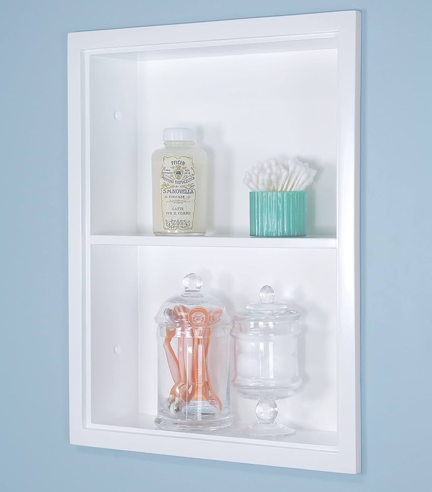 Fox Hollow Furnishings 14x18 Sloane Recessed Wall Niche Medicine Cabinet Replacement, in The Wall... | Amazon (US)