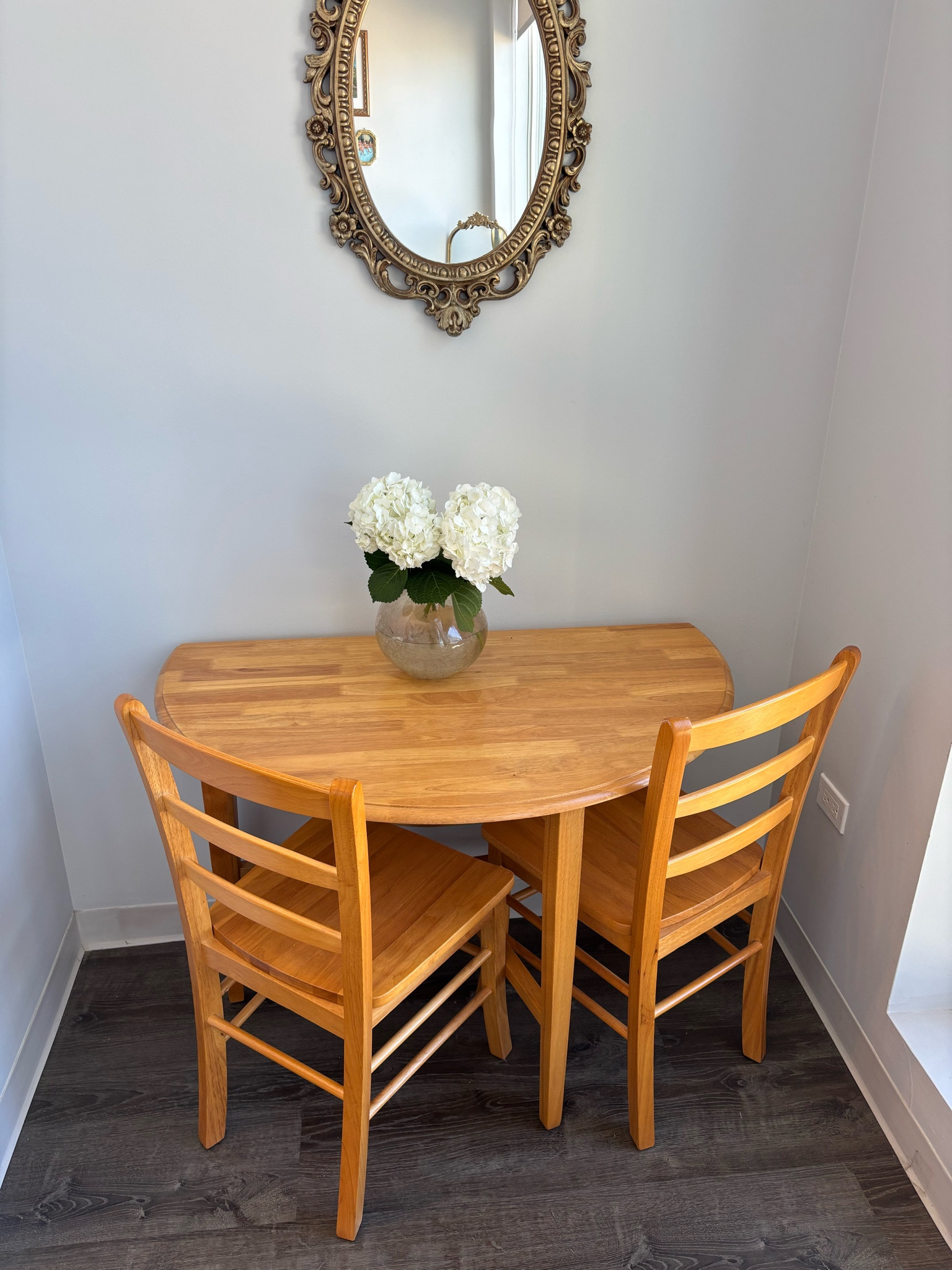 My half table!! Perfect for the girls with small apartments