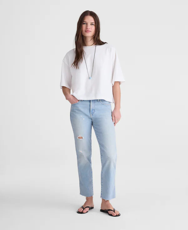 The Longline Straight Crop Jean | Madewell
