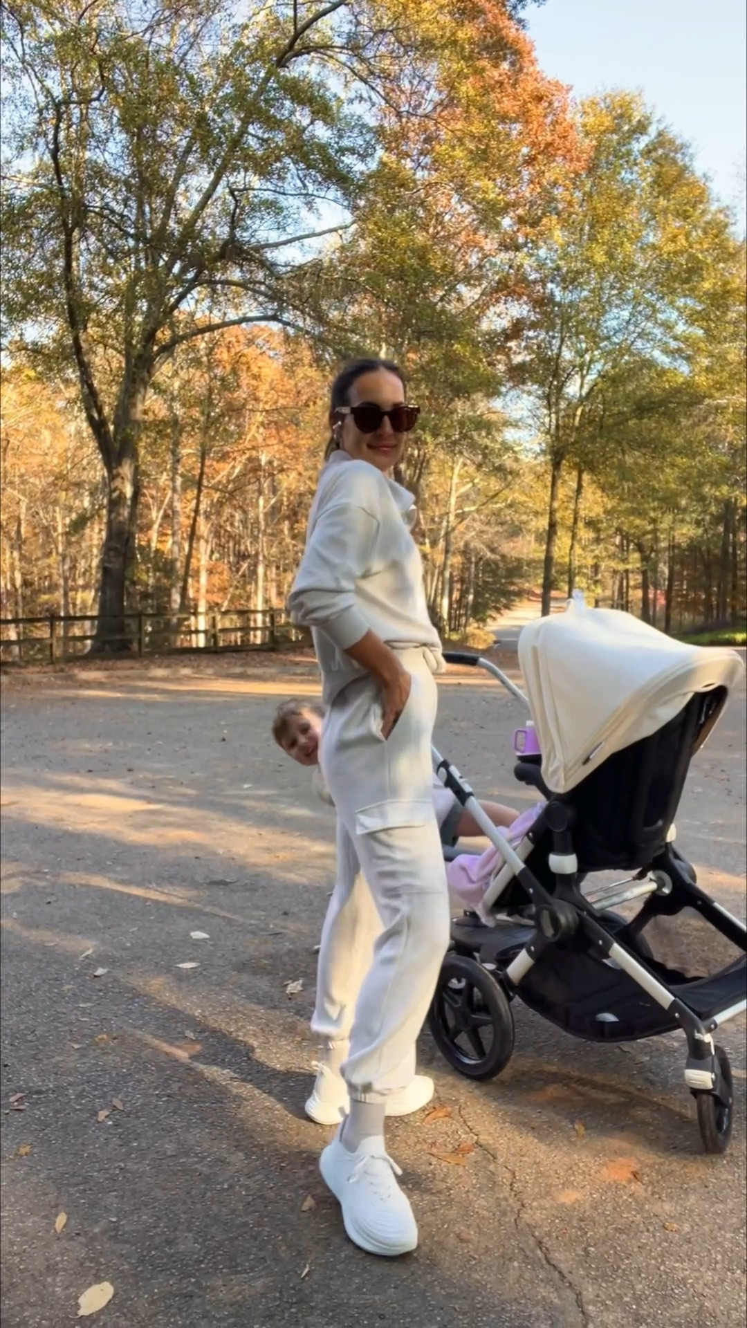 Morning walk with my little crew -

#LTKmomlife #LTKdayinmylife