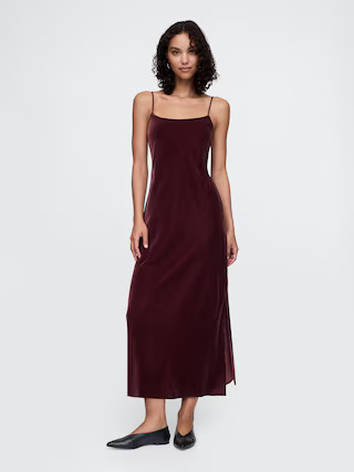 Recycled Velvet Maxi Slip Dress | Gap (US)