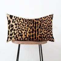 Leopard Velvet Pillow Cover - Animal Print Cheetah Black, Brown, Orange 12x16, 12x18, 12x20, 14x20, 14x22, 14x28, 14x36, 15x30, 20x30 | Etsy (US)