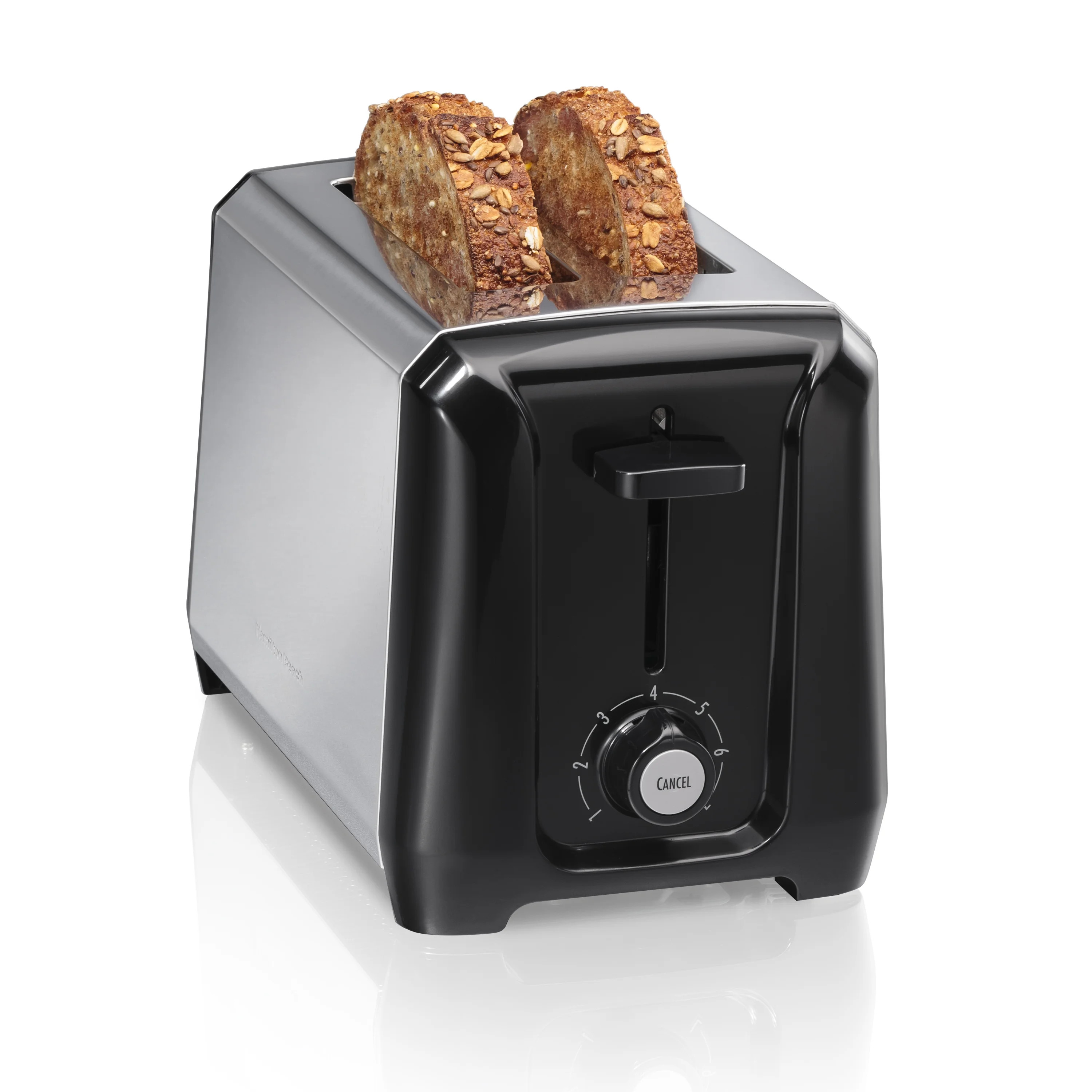 Hamilton Beach 2 Slice Toater, Stainless Steel, Extra Wide Slots, 22680 in Black - Walmart.com | Walmart (US)