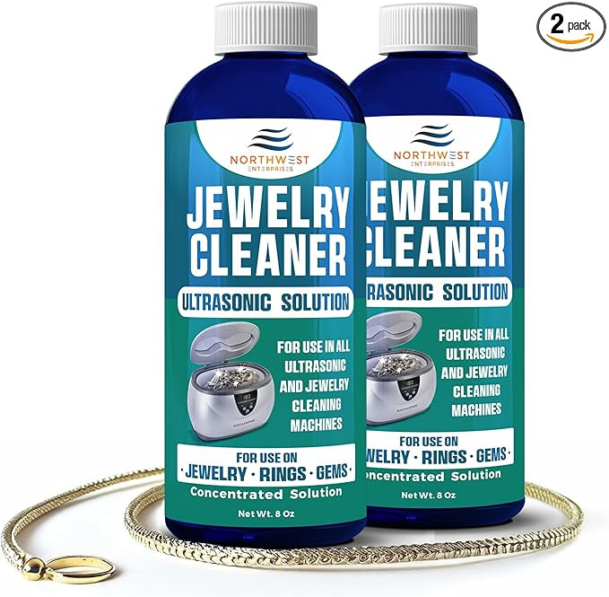NORTHWEST ENTERPRISES Ultrasonic Cleaner Solution for Jewelry Cleaning. Concentrated Jewelry Clea... | Amazon (US)