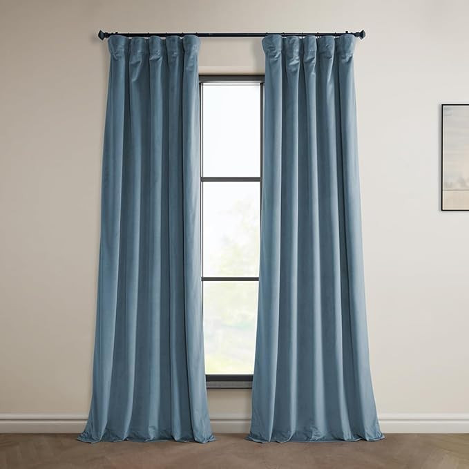 HPD Half Price Drapes Heritage Plush Velvet Curtains 96 Inches Long Room Darkening Curtains for B... | Amazon (US)
