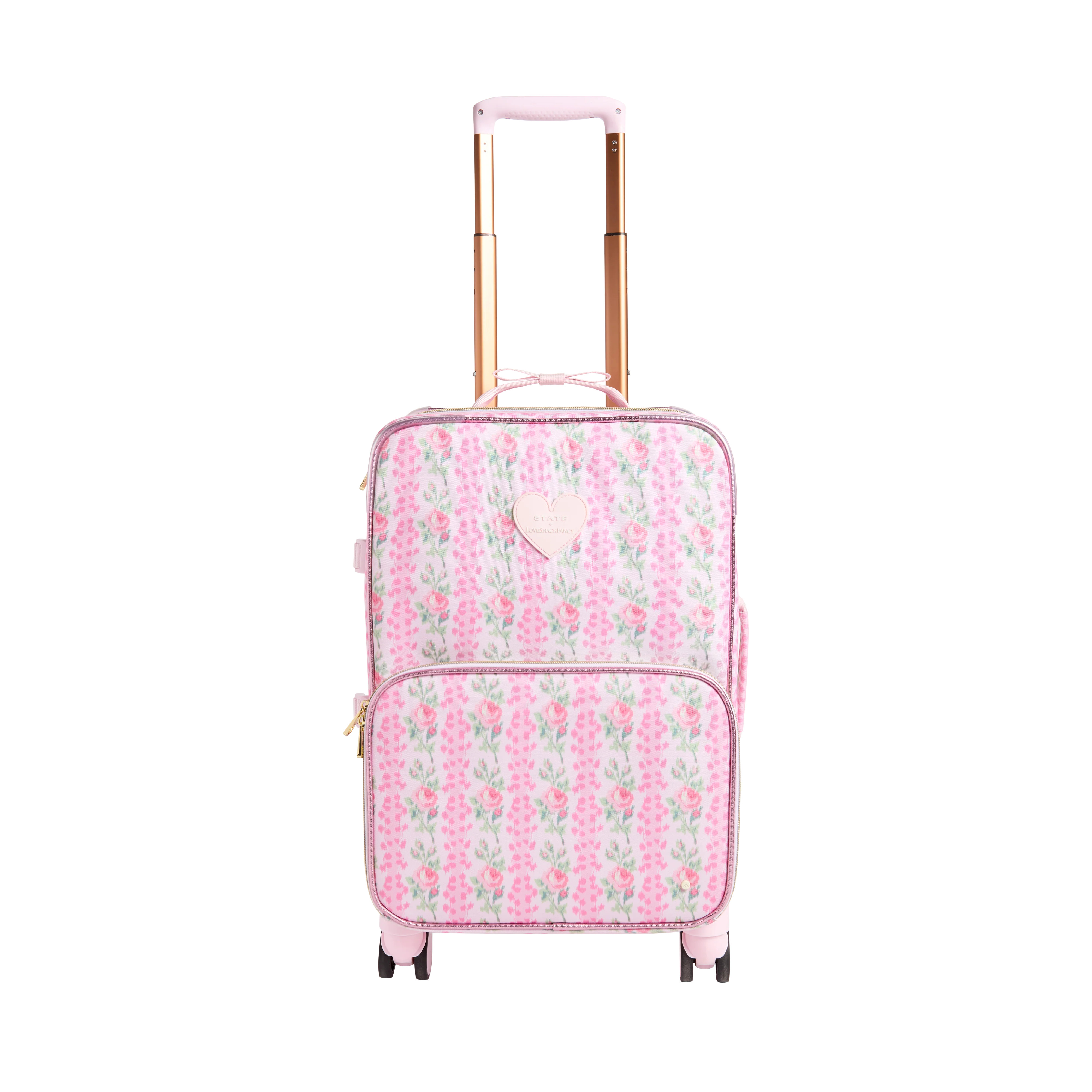 STATE Bags | STATE x LoveShack Fancy Logan Carry-On Suitcase Polyester Canvas Blooming Heirloom | STATE Bags