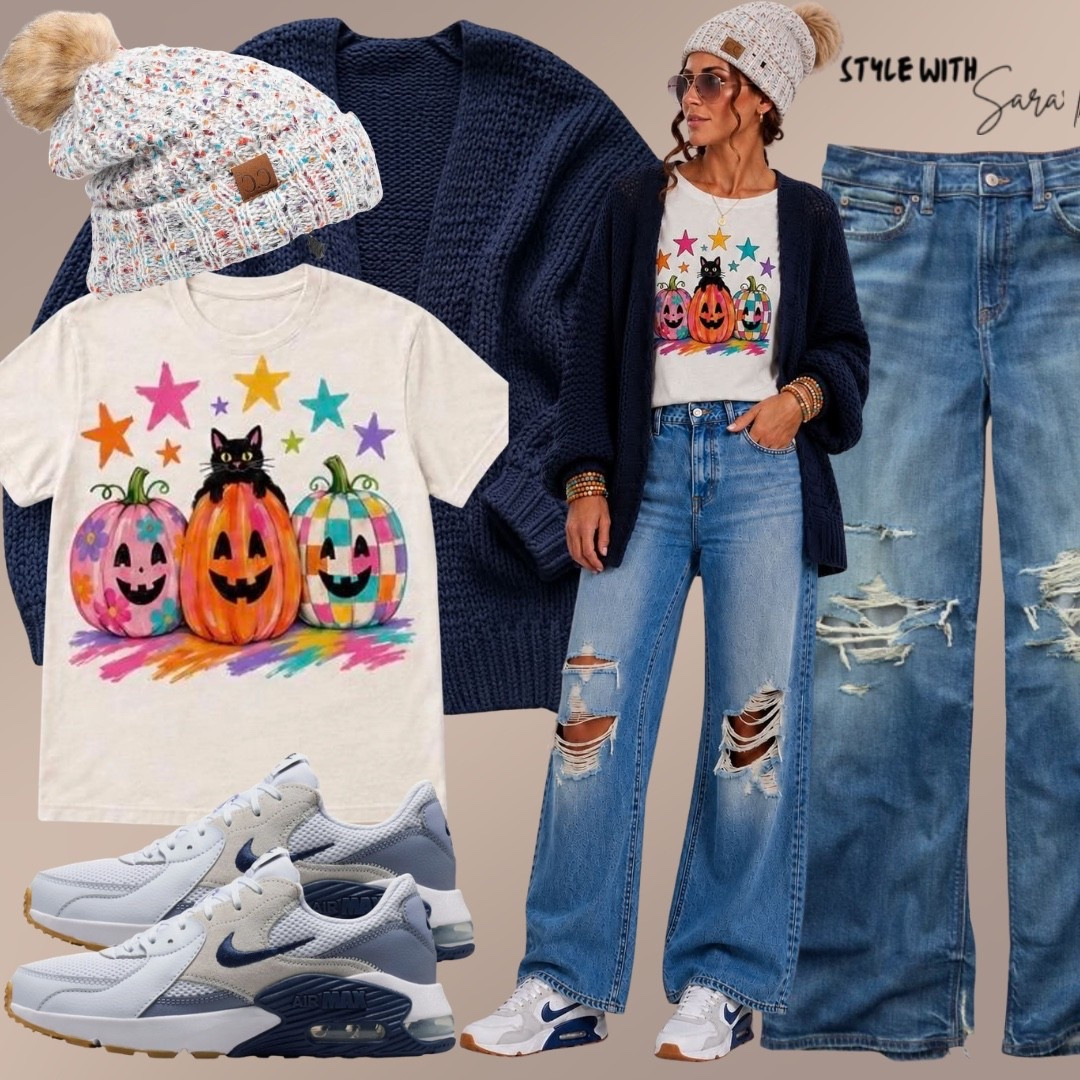 Color pop Halloween Looks are trending this season!  I love that vibrant look while being festive for That Halloween styles in pieces that I can wear all Fall and winter long just changing out the tee.

#LTKootd #LTKdayinmylife #LTKgrwm