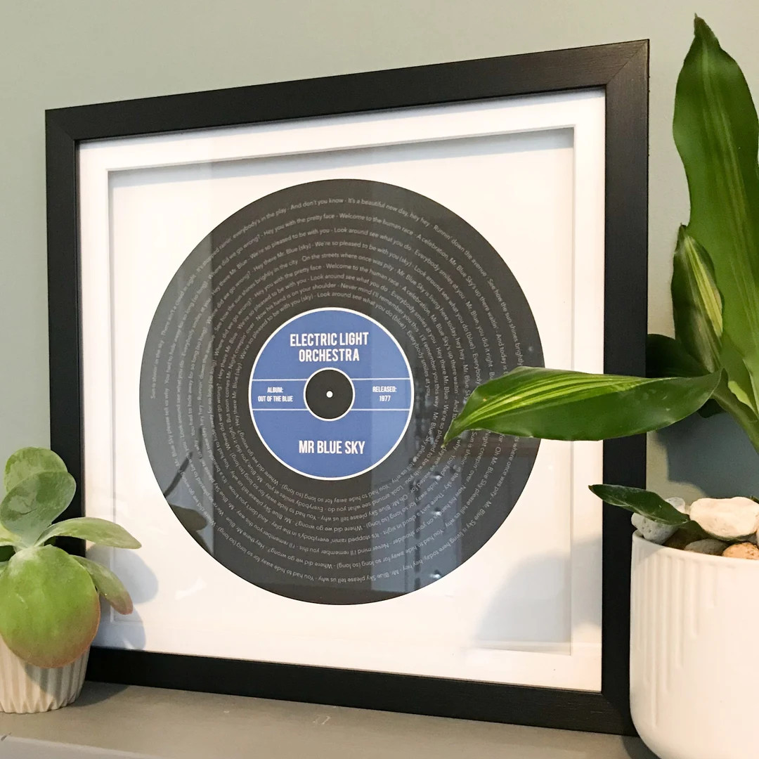 Personalised Favourite Song Lyrics Record Print Gift Any - Etsy | Etsy (US)